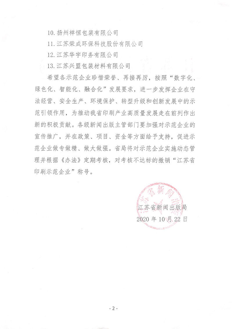 江蘇省新聞出版局關(guān)于公布2020“江蘇省印刷示范企業(yè)”名單的通知.1jpg_副本.jpg